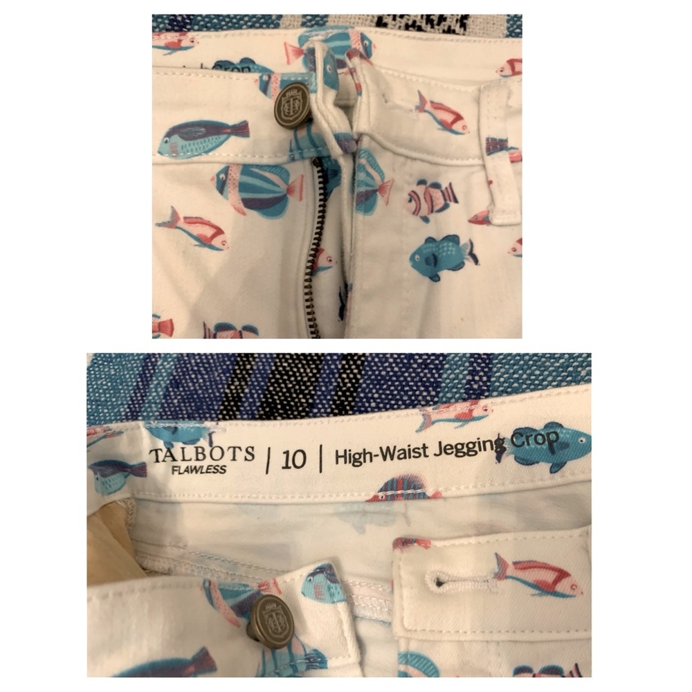 š Talbots Fish Print Pants! - Picture 3 of 3